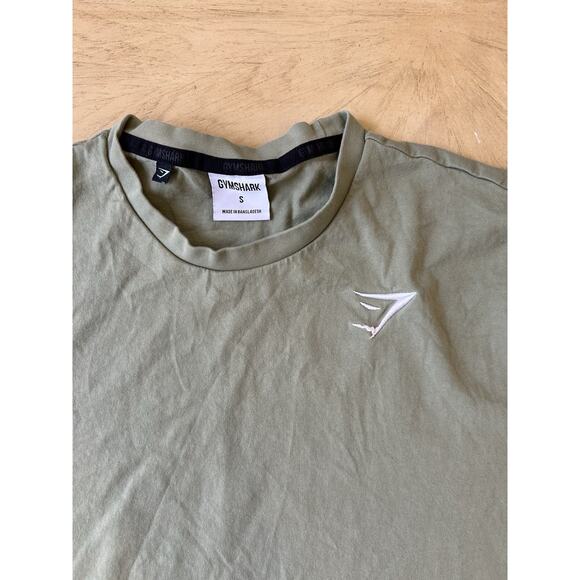 Gymshark Mens Short Sleeve Tee Shirt Olive Green Graphic Size Small Gorgeous! - Picture 8 of 9